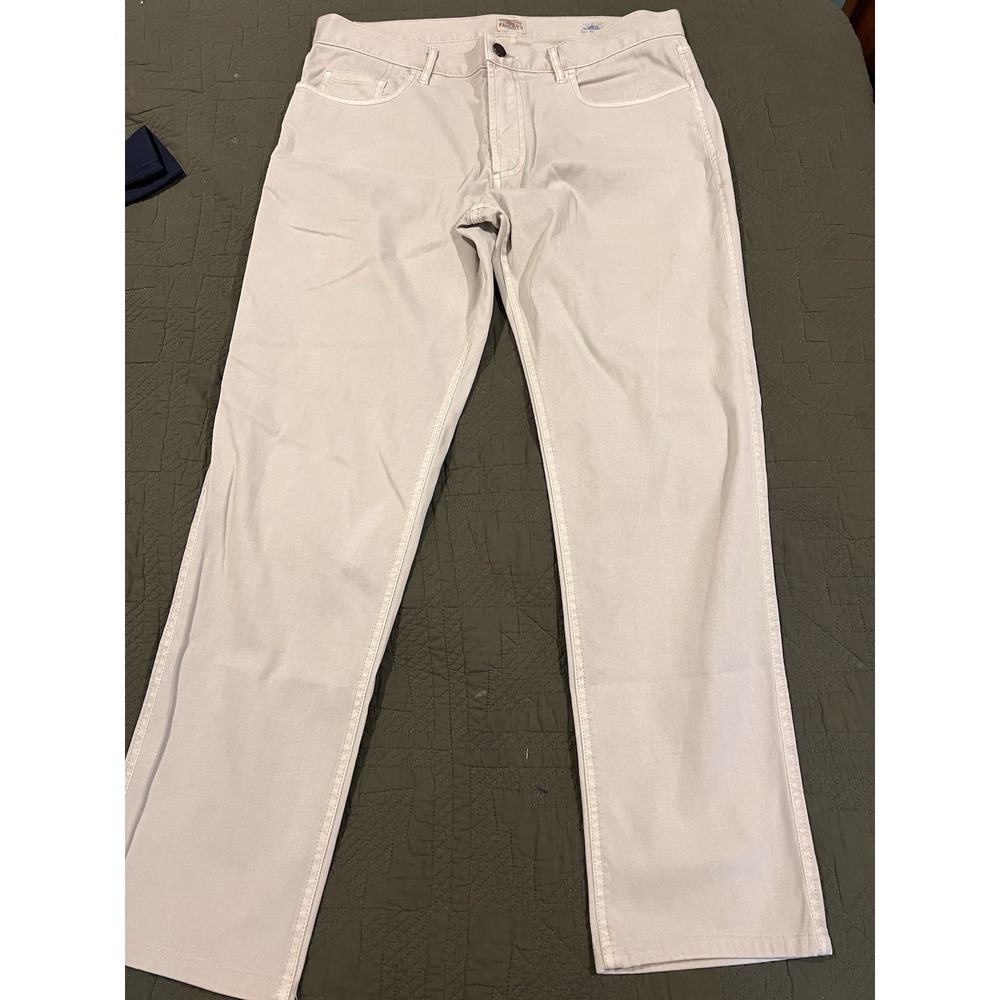 Faherty Men's Pants Size 34 Taupe Color